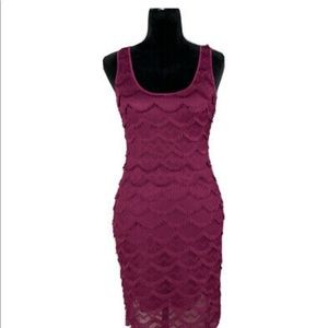 Guess bodycon fringe minidress